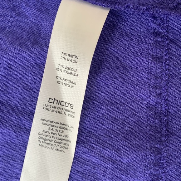 Chico’s Purple Moto Jacket - Picture 9 of 13